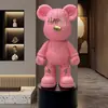 Novo Cofre de Porquinho Desenho Animado Urso Violento Grande Tendência de Chão para a Sala de Estar ao Lado do Gabinete da TV, com Acabamento de Couro de Alta Qualidade