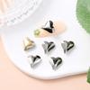 Atacado do Fabricante Nail Art Inclinada em Formato de Coração de Pêssego, Strass de Vidro de Cristal de Formato Especial, Strass em Formato de Coração, Strass para Capa de Celular, Unhas Aurora