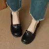 Nuevos Zapatos Mary Jane de Mujer Estilo Francés Otoño 2026, Tacón Bajo, Boca Poco Profunda, Zapatos de Cuero Versátiles de Tacón Grueso para Madres