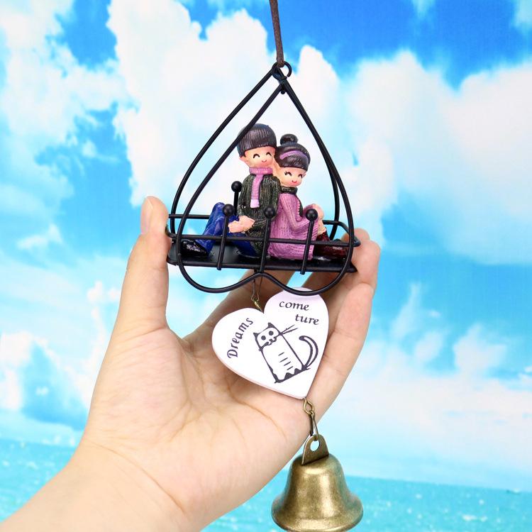 铁艺爱心情侣风铃 09