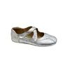Zapatos planos de punta cuadrada, de boca poco profunda, cómodos, versátiles y elegantes, zapatos Mary Jane, estilo retro francés, zapatos de lona de suela plana