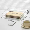 Caja de Almacenamiento de Libros de Acrílico Organizador de Escritorio para Estudiantes Caja de Plástico Transparente para Libros y Libros Ilustrados