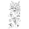 Amazon Hot Serie TL Pegatinas de Tatuaje Impermeables Letras Inglesas Pegatinas para la Cintura Pegatinas de Tatuaje Sexy Punto