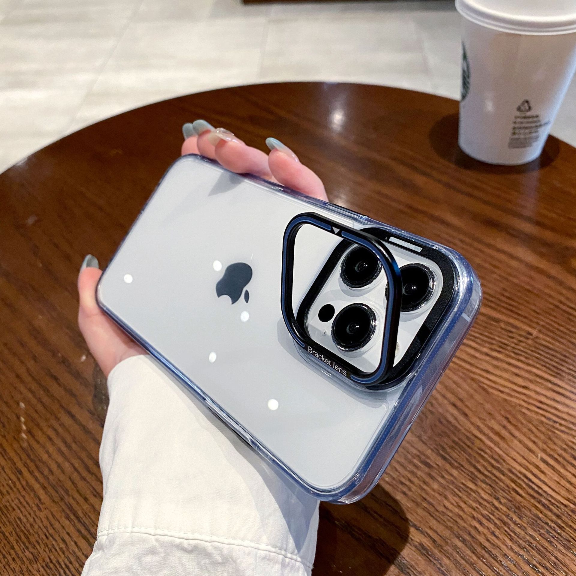 适用苹果15透明磁吸手详情图30