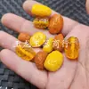 Cuentas de jade imitación ámbar amarillo de aceite de pollo, cuentas de ábaco, cuentas sueltas, cuentas de ámbar viejo tipo dátil, cuentas de fresa, cuentas de forma irregular, accesorios para joyería