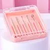 Set de Pulido de Cinco Piezas Diamante Rosa Exfoliación Estilo Ruso Pre-tratamiento Cabezal de Pulido de Esmeril Electrochapado