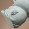 León de Piedra Arenisca Verde Estilo Chino Sosteniendo Bola Despertando Lindo Sanador Decoración de Escritorio para Hogar y Oficina Fiesta de Inauguración Nuevo Hogar Paisajismo Pequeños Adornos