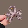 Novo Prendedor de Tubarão Estilo Coreano 2026 Prendedor de Cabelo Fashion com Pedras de Cristal para Mulheres, Elegante Acessório de Cabelo para Coques Altos ou Meio Presos