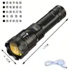 Linterna Brillante de Cuatro Núcleos Luz Fuerte Recargable Luz de Emergencia Diez Mil Lúmenes Luz Fuerte Fuerzas Especiales Exterior Multifunción Led