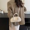 Bolso Sobaco de Gran Capacidad para Mujer 2024 Nuevo Estilo Texeled Estilo Occidental para Mujer Celebridad de Internet a la Moda Bolso de Hombro y de Mano Versátil