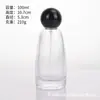 Venta al por mayor de botellas de perfume de vidrio transparente con formas únicas, botellas cilíndricas triangulares con base volcánica, botellas para sueros de cuidado de la piel y botellas con atomizador