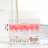 Vela de Aniversário Rosa com Laço Decoração de Bolo Inserção Branca Pérola Deusa Fada Festa Mesa de Sobremesas Inserção