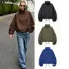 Fabricante transfronterizo de ropa para mujer al por mayor 2026 otoño nuevo chaqueta casual holgada de manga larga con cuello alto decorada con botones
