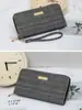 Nueva Moda Coreana Cartera Pequeña de Fragancia para Mujer Larga Simple Estudiante Ranura para Múltiples Tarjetas Portatarjetas de Gran Capacidad Billetera para Monedas