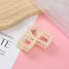 Pin de Perla Estilo Coreano Lazo de Corazón Pin Geométrico Pin de Tiburón Pasador Accesorio para el Cabello Accesorio de Perla para el Cabello Red
