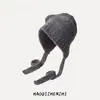 Sombreros para Mujer para Otoño e Invierno, Nuevos Sombreros Cálidos de Lana que Protegen los Oídos, Sombreros de Invierno Estilo Mapache, Sombreros de Punto, Entrega en 24 Horas