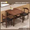 Mesa de Comedor para el Hogar Simple Pequeño Apartamento Sala de Estar Mesa para Comer Restaurante Catering Tienda de Fideos Restaurante de Comida Rápida Juego de Mesa y Sillas Comercial