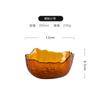Cuenco para ensalada de vidrio transparente martillado estilo japonés Phnom Penh, cuenco para verduras y frutas, plato creativo de estilo nórdico con frutos rojos.