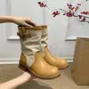 Botas de mujer estilo británico, nueva moda 2026, botines western de punta redonda con tacón grueso, hebilla de cinturón y diseño sin cordones, elegantes botines cortos