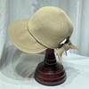 Sombrero de Pescador con Puntadas de Tela Estilo Coreano Lazo para Mostrar Cola de Caballo Cara Sombrero de Copa Pequeña Sombrero de Sol para Viaje de Moda