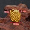 Accesorios de cobre con diseño de dragón de Vietnam Gold DIY hechos a mano, imitación de oro duro 3D, accesorios de cuerda de mano para hombres, venta al por mayor transfronteriza