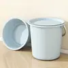 Cubo de Plástico Engrosado para Uso Doméstico, Cubo Grande de Baño para Dormitorio de Estudiantes, Cubo Engrosado para Ropa Sucia con Tapa, Cubo de Almacenamiento de Agua, Cubeta al por Mayor
