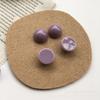 Zhen Tu Color Aguacate Estilo Japonés Versátil Color Sólido Parche de Resina Semiredondo Accesorios DIY Aretes y Accesorios para el Cabello Hechos a Mano Venta al por Mayor