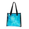 Bolsa de Compras Personalizada con Borde Láser de PVC de Colores Bolsa de Regalo para Eventos Bolsa de Gelatina para Cosméticos Impresa con Logo