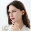 Pendientes de Humor de Moissanita de Plata S925 Estilo Clásico Simple de Pinza para Oreja Venta Caliente Transfronteriza en Transmisión en Vivo Joyería para Orejas al por Mayor en Stock