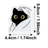 50 Lindas Pegatinas de Dibujos Animados de Gatitos Negros, Divertidas Pegatinas de Graffiti de Escenas Diarias, Pegatinas Decorativas para Tazas de Agua, Cuadernos y Diarios