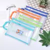 Bolsa de archivo transparente impermeable A4 para tareas de estudiante, bolsa para libros de texto por materia, bolsa de archivo con cremallera de EVA, bolsa para llevar libros