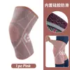 Joelheiras Esportivas, Nylon Tricotado, Alta Elasticidade, Proteção Esportiva para Corrida, Respirável, Absorvente de Suor, Ciclismo, Montanhismo, Proteção de Perna Antiderrapante para Atividades ao Ar Livre