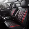 Cojines para asiento de coche en stock, cuero tridimensional con forma de diamante, fundas de asiento de cobertura completa, asiento individual y doble, universales para todas las estaciones, fundas de asiento para un coche de cinco plazas