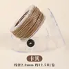 Cuerda Redonda Encerada en Caja para Manualidades Tejido a Mano Cuerda para Collar Cordón No Descolorante Cuerda de Cera para Pulsera Cadena para Colgar