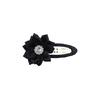 Pinza para el pelo de flor pequeña multiángulo cosida a mano para niños dulces de AliExpress, pinza BB de tela completa con diamantes para flequillo