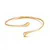 Nuevas Pulseras de Cruz Huecas Multicapa Transfronterizas, Pulseras de Brazo de Línea Metálica Abierta Sencillas de Nicho Europeas y Americanas al por Mayor