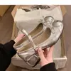 Zapatos de Mujer Estilo Ballet Retro de Una Correa con Tacón Grueso 2026 Verano Nuevos Mary Janes Redondos con Lazo y Suelas Suaves
