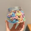 Elásticos Coloridos e Fortes para Cabelo Infantil, Acessório de Cabeça para Bebê que Não Machuca o Cabelo, Espessados e Duráveis, Pequenos Elásticos, Antiestiramento e Contínuos, Modelos Básicos
