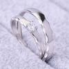 Anillo de plata esterlina s925 para hombre y mujer, anillo de pareja simple japonés y coreano, anillo de pareja, regalo de San Valentín, anillo de intercambio de boda