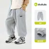 Chegada Nova 10% de Desconto Calça Esportiva Infantil Dudu Estilo Outono Calça Casual Infantil Corte Amplo Calça Longa de Outono para Meninas