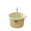 Balde para banho de pés doméstico cor creme massagem na panturrilha bacia plástica para banho de pés simples dormitório cuidados com a saúde banheira para banho de pés elevatória