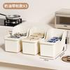 Caja de Almacenamiento de Cocina Doméstico con Ruedas Soporte para Tapas de Ollas Especiero Cesta para Varios Estante de Almacenamiento Gabinete Debajo del Fregadero Caja de Almacenamiento Inclinada