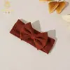 Comercio Exterior Nuevo Estilo Bebé Recién Nacido Suave Elástica Ancha Diadema Princesa Protectora Fontanela No Lastima el Cabello Diadema con Patrón de Cáñamo