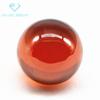 Pulsera de cuentas redondas con cuentas de luz, circonita naranja, piedra desnuda, perforada, agujero, cuentas sueltas redondas, venta directa de fábrica con piedra