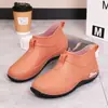 Ropa Exterior Cómoda Estilo Europeo y Americano Botas de Lluvia de Moda Boca Baja Botas de Lluvia Japonesas Caña Corta Caña Baja Estilo Callejero Moda Resistente al Desgaste