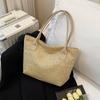 2025 Verano Nuevo Estilo Estilo Occidental Bolsa Tejida de Paja Moda Elegante Bolso Tote Tejido Gran Capacidad Popular Bolso de Hombro Sobaco