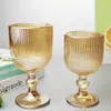 Taça de Vinho Listrada Vertical Estilo Europeu, Taça de Suco, Taça de Vinho Tinto, Taça Alta, Utensílio para Vinho de Uso Doméstico, Taça de Champanhe, Retro de Luxo Leve