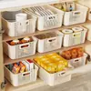 Cesta de Almacenamiento Misceláneo, Caja de Almacenamiento de Snacks y Juguetes, Cesta de Cocina, Caja de Almacenamiento de Plástico de Escritorio para Dormitorio, Caja de Almacenamiento de Ropa