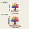 Fun-f1142 Libro Mágico Creativo Árbol de la Sabiduría Habitación Infantil Estudio Hogar Decoración de Pared Pegatina de Pared Autoadhesiva
