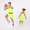 Conjunto de Uniforme de Basquete Infantil Roupa de Apresentação para Jardim de Infância Meninos e Meninas Estudantes Jerseys Pai-Filho com Texto Impresso Verão Peça Única Atacado